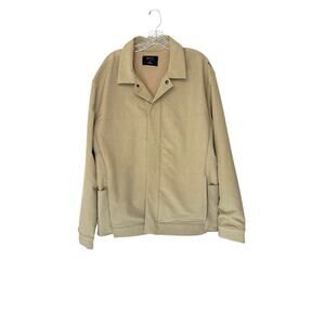 BYLT Men's Beige Sand Casual‎ Performance Snap Button District Jacket Size XL